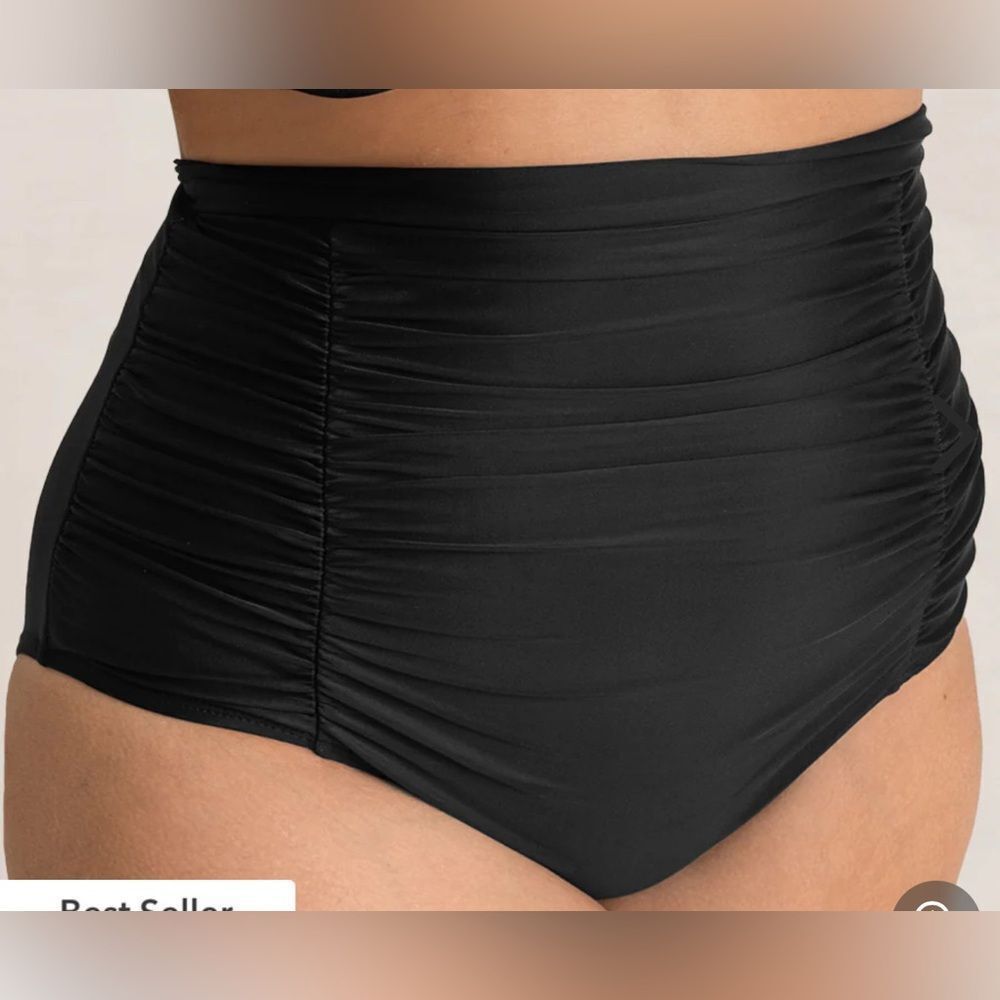 Shapermint Essentials High-Waisted Control Bikini Bottom Black 4XL NWT IN PKG